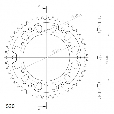 SUPERSPROX STEALTH TAKARATAS KULTA 272-502-RST-47-9