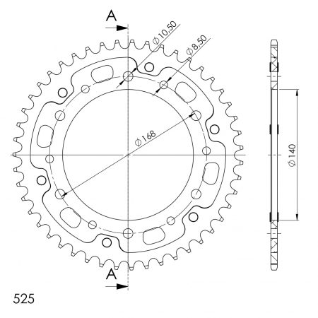 SUPERSPROX STEALTH TAKARATAS PUNAINEN 272-6-RST-48-2