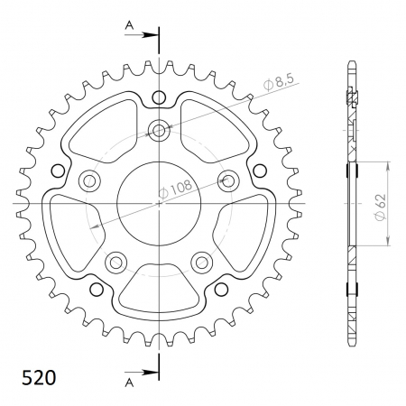 SUPERSPROX STEALTH TAKARATAS KULTA 272-701-RST-39-9