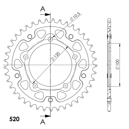 SUPERSPROX STEALTH TAKARATAS KULTA 272-7025-RST-41-9