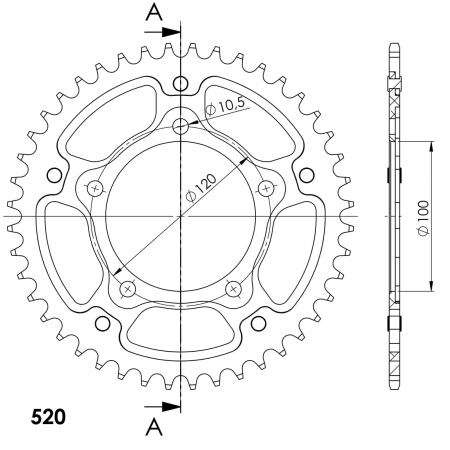 SUPERSPROX STEALTH TAKARATAS KULTA 272-7025-RST-43-9