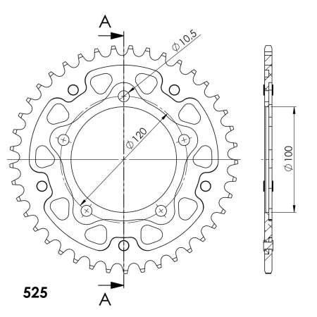 SUPERSPROX STEALTH TAKARATAS KULTA 272-7026-RST-40-9