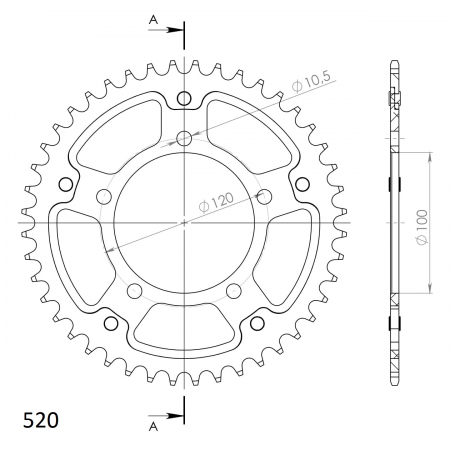 SUPERSPROX STEALTH TAKARATAS KULTA 272-703-RST-43-9