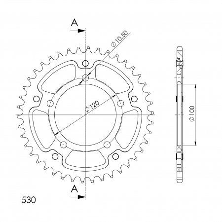 SUPERSPROX STEALTH TAKARATAS KULTA 272-704-RST-42-9