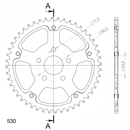 SUPERSPROX STEALTH TAKARATAS HOPEA 272-7080-RST-48-8