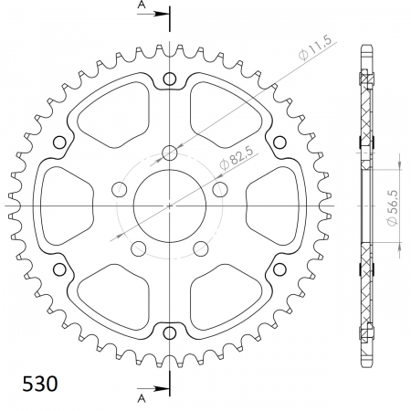 SUPERSPROX STEALTH TAKARATAS MUSTA 272-7081-RST-48-0