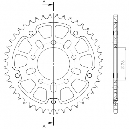SUPERSPROX STEALTH TAKARATAS KULTA 272-7090-RST-43-9