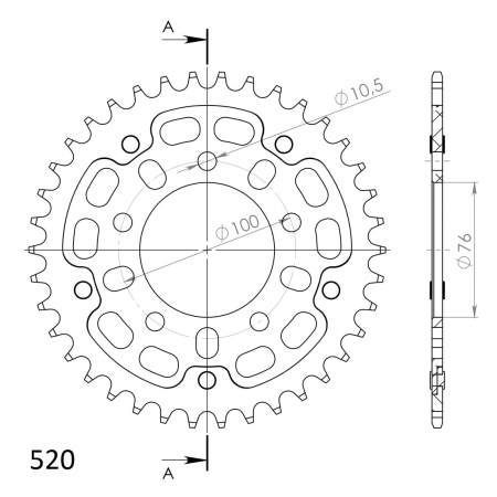 SUPERSPROX STEALTH TAKARATAS MUSTA 272-7091-RST-38-0