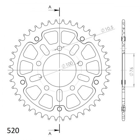 SUPERSPROX STEALTH TAKARATAS PUNAINEN 272-7091-RST-44-2