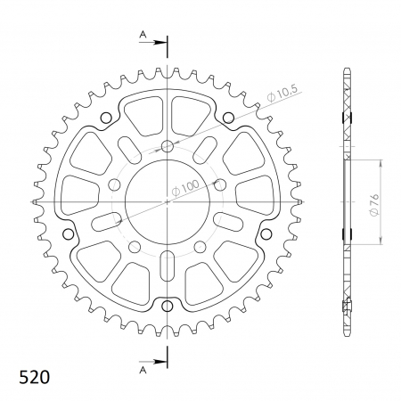 SUPERSPROX STEALTH TAKARATAS PUNAINEN 272-7091-RST-45-2