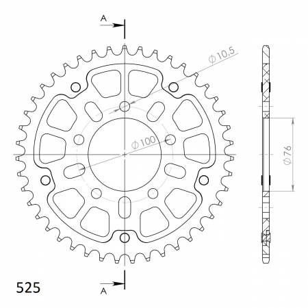 SUPERSPROX STEALTH TAKARATAS KULTA 272-7092-RST-43-9