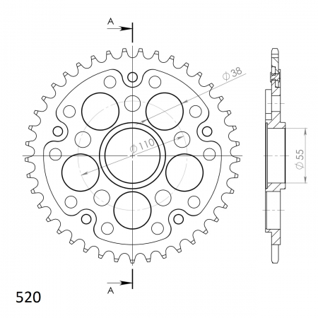 SUPERSPROX STEALTH TAKARATAS MUSTA 272-733-RST-42-0