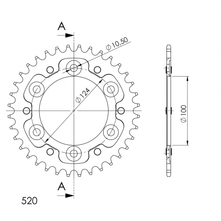 SUPERSPROX STEALTH TAKARATAS KULTA 272-735-RST-36-9