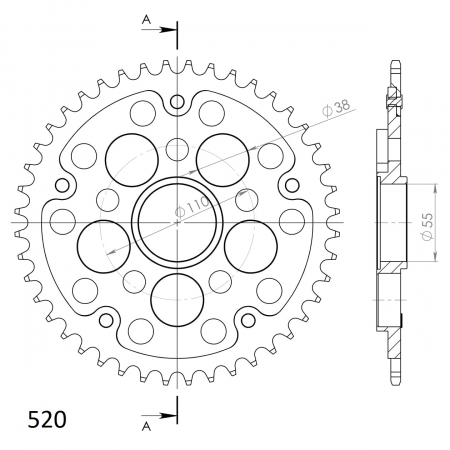 SUPERSPROX STEALTH TAKARATAS MUSTA 272-736-RST-43-0