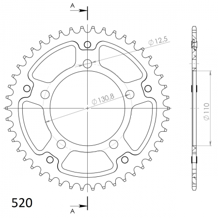 SUPERSPROX STEALTH TAKARATAS KULTA 272-7-520-RST-45-9