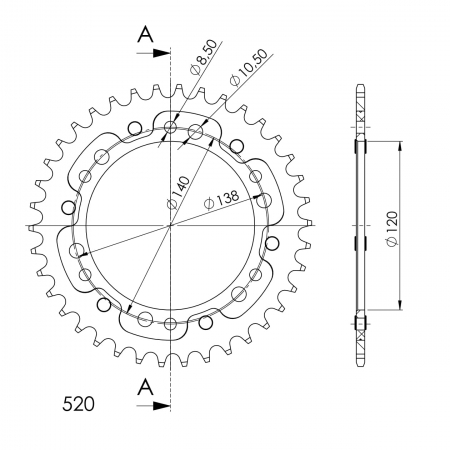 SUPERSPROX STEALTH TAKARATAS KULTA 272-846-2-RST-45-9