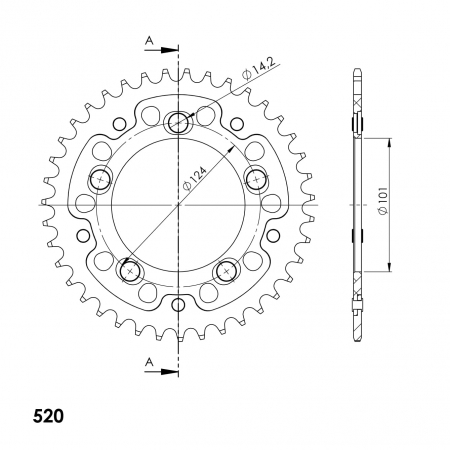 SUPERSPROX STEALTH TAKARATAS PUNAINEN 272-993-RST-39-2